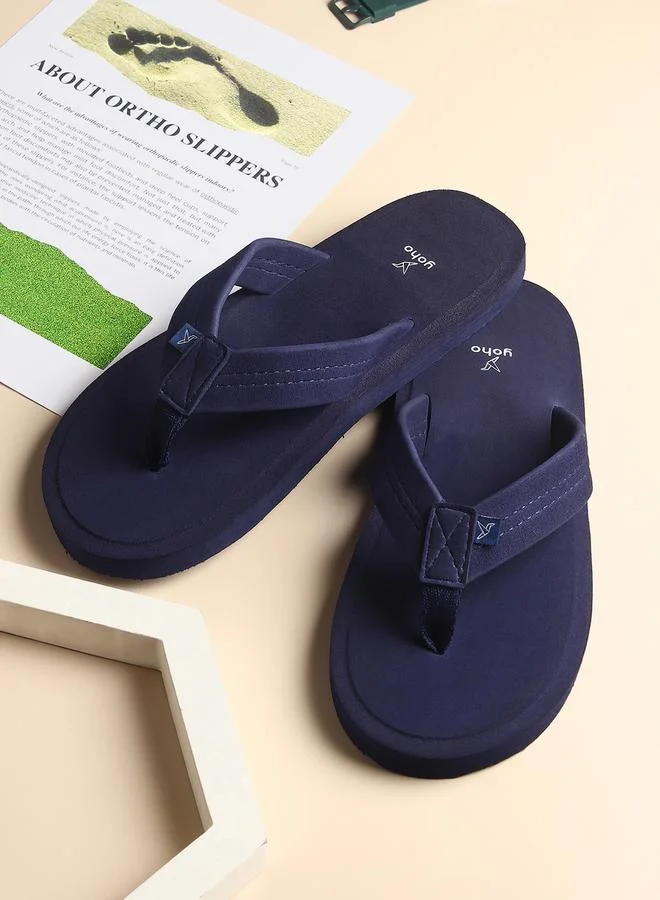 يوهو شبشب أزرق داكن فقاعية طبية